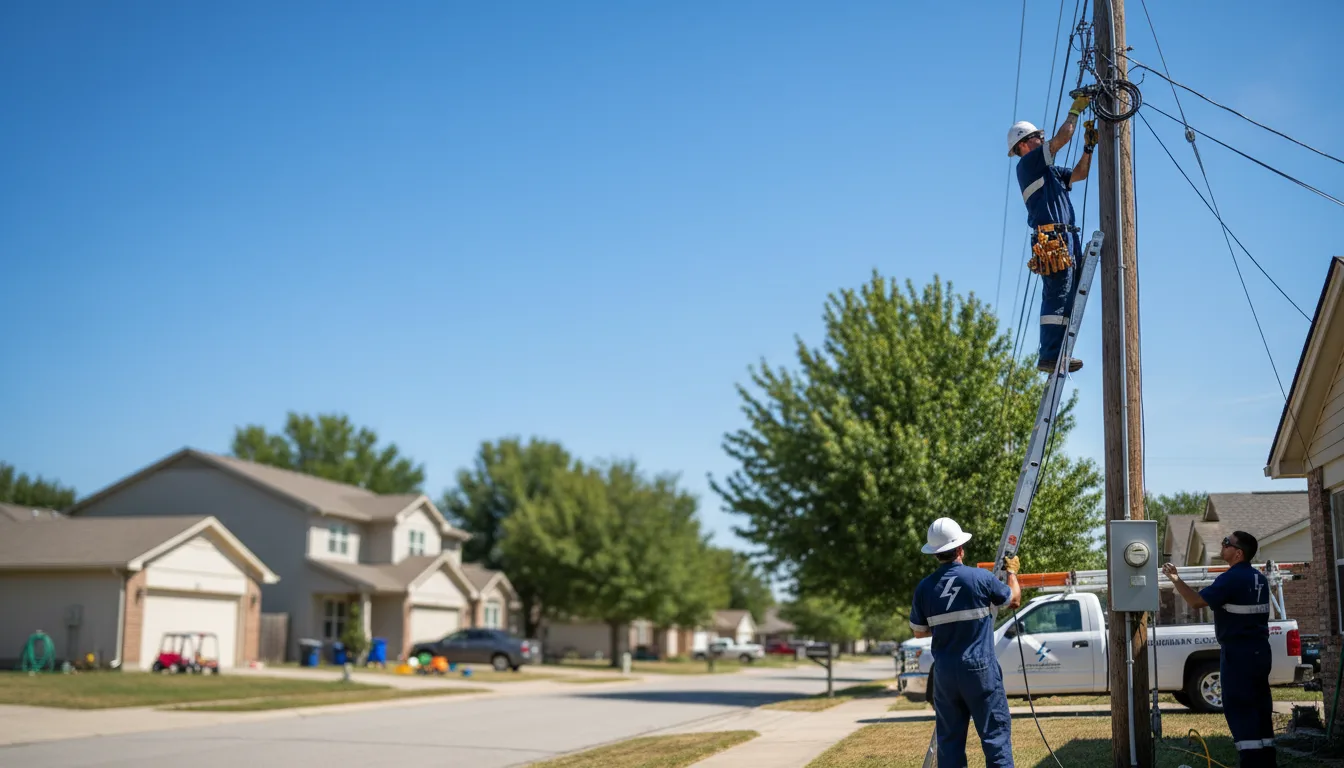 Residential electrician providing installation services in Unionville Center, OH